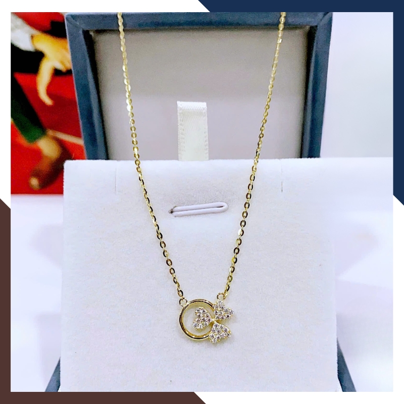 Dây Chuyền Vàng Nữ Mặt Trái Tim DCVN219 | Vàng Ý 10k Tinh Tế