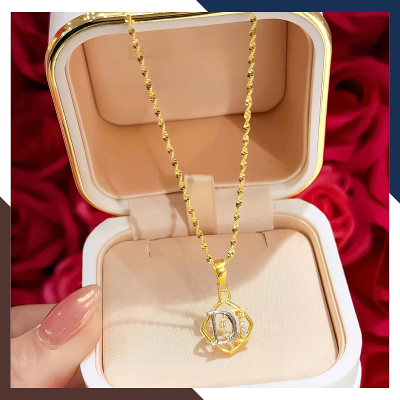 Dây Chuyền Vàng Tây 10k Cho Phụ Nữ Trung Niên DCVN287