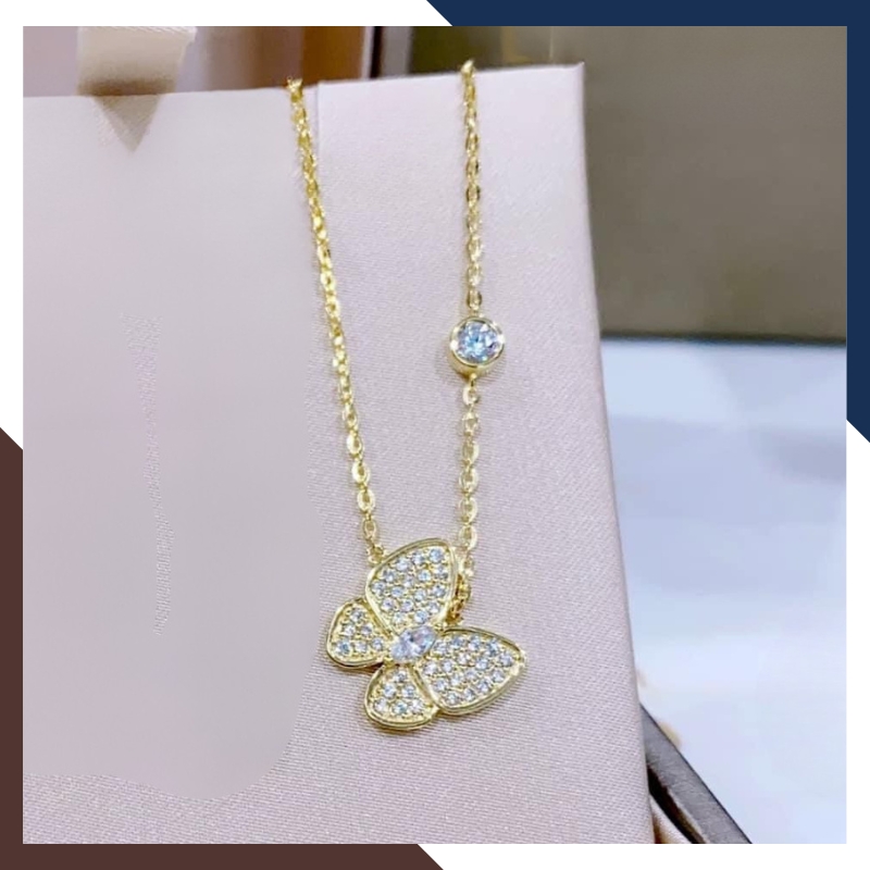 Dây Chuyền Vàng Tây Nữ 10k Mặt Hình Con Bướm DCVN246