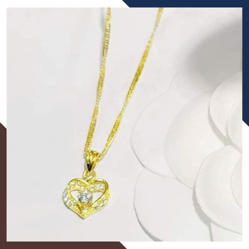 Dây Chuyền Vàng Tây Nữ 10k Mặt Trái Tim DCVN233 – Món Quà Ý Nghĩa Cho Bạn Gái