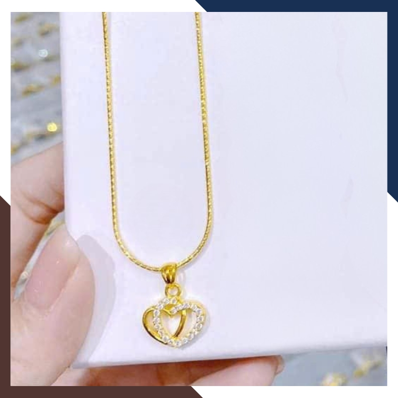 Dây Chuyền Vàng Tây Nữ 10k Mặt Trái Tim DCVN233 – Món Quà Ý Nghĩa Cho Bạn Gái