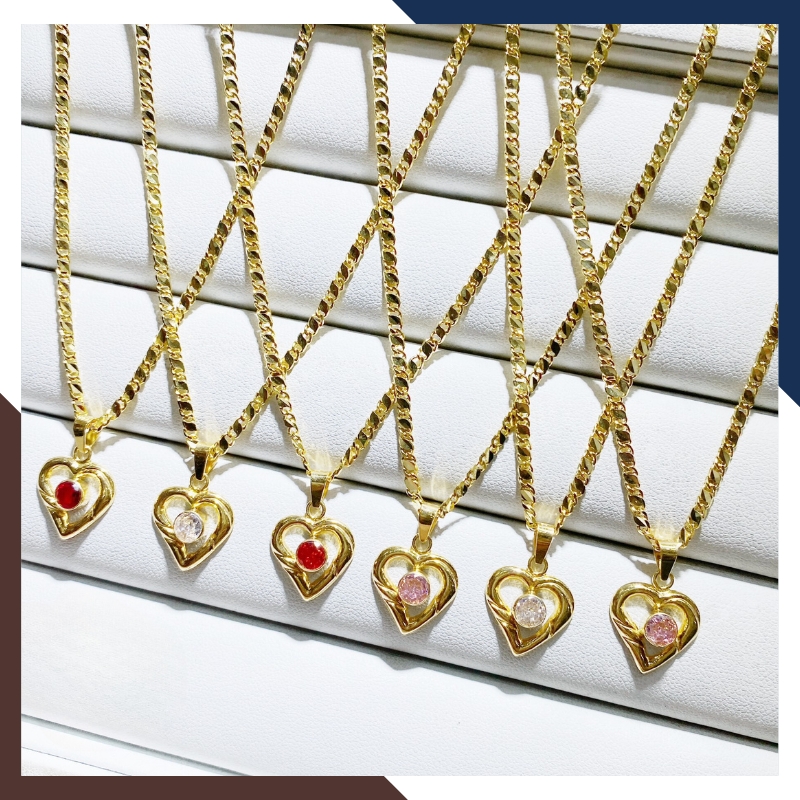 Dây chuyền vàng cho mẹ mặt trái tim mã D202M18