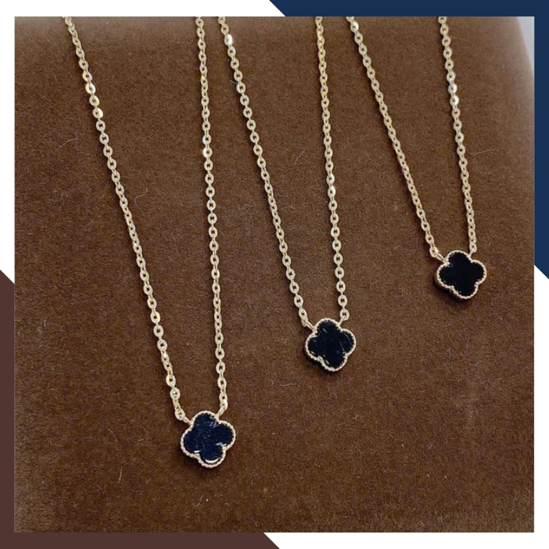 Dây Chuyền Vàng Trắng Cỏ 4 Lá Cho Nữ DCVN190 – Nhập Khẩu Hàn Quốc