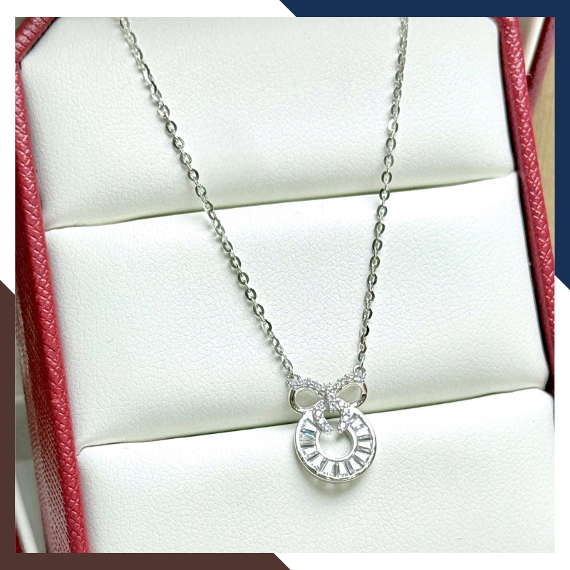 Dây Chuyền Vàng Trắng Nữ 10k DCVN318