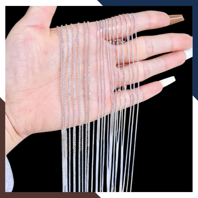 Dây Chuyền Vàng Trắng Nữ 10k DCVN329