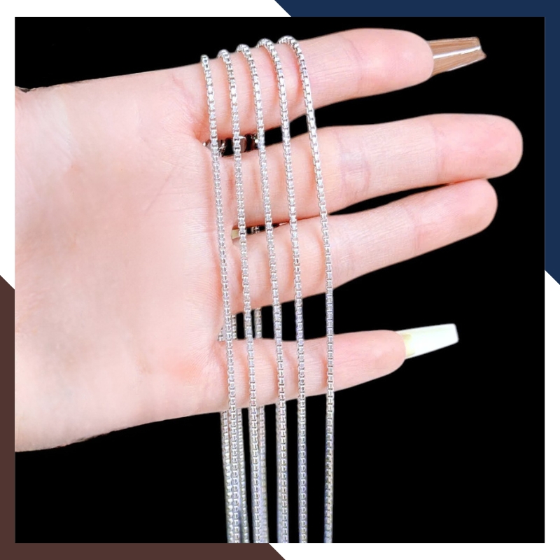 Dây Chuyền Vàng Trắng Nữ 10k DCVN329