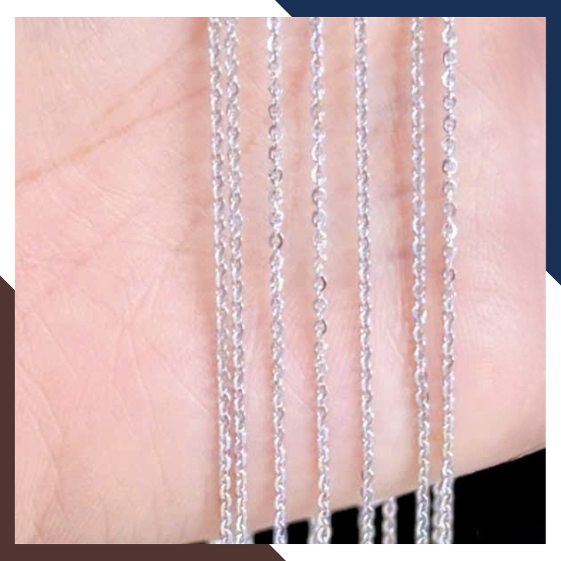 Dây Chuyền Vàng Trắng Nữ 10k DCVN329