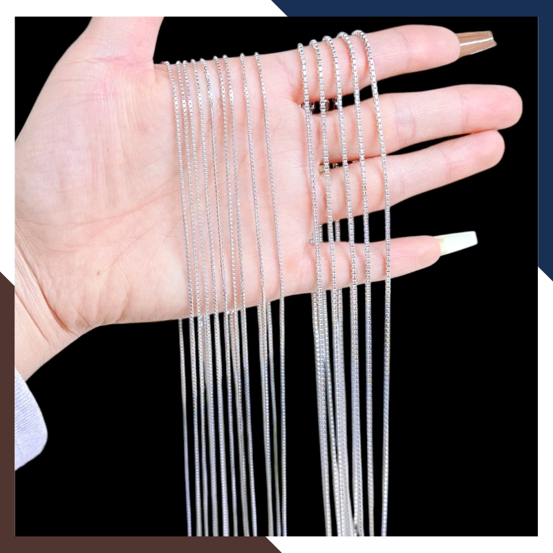 Dây Chuyền Vàng Trắng Nữ 10k DCVN329