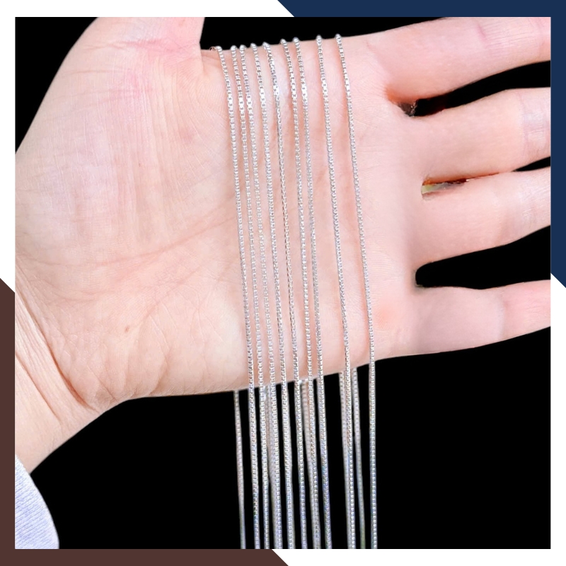 Dây Chuyền Vàng Trắng Nữ 10k DCVN329