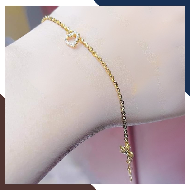 Lắc Chân Vàng Nữ 10K LCVN31 – Quà Tặng Bạn Gái Lý Tưởng