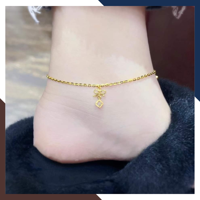 Lắc Chân Vàng Nữ 10K LCVN31 – Quà Tặng Bạn Gái Lý Tưởng