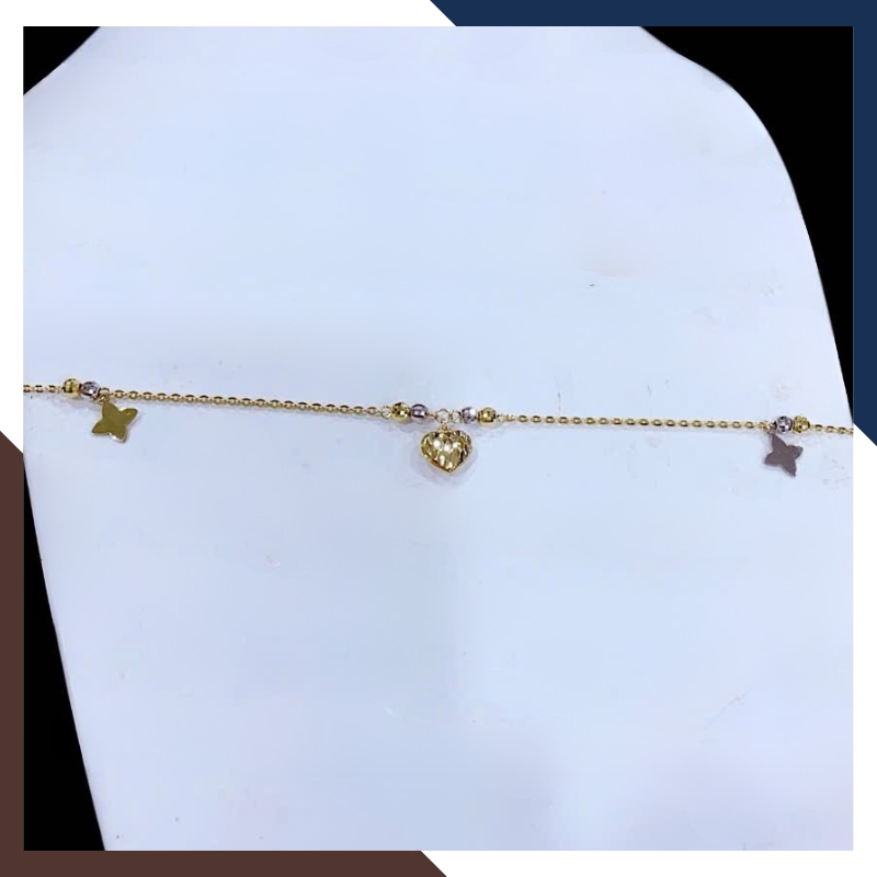 Lắc Chân Vàng Ý 10K LCVN17 – Nhiều Mẫu Trẻ Trung, Không Lỗi Mốt