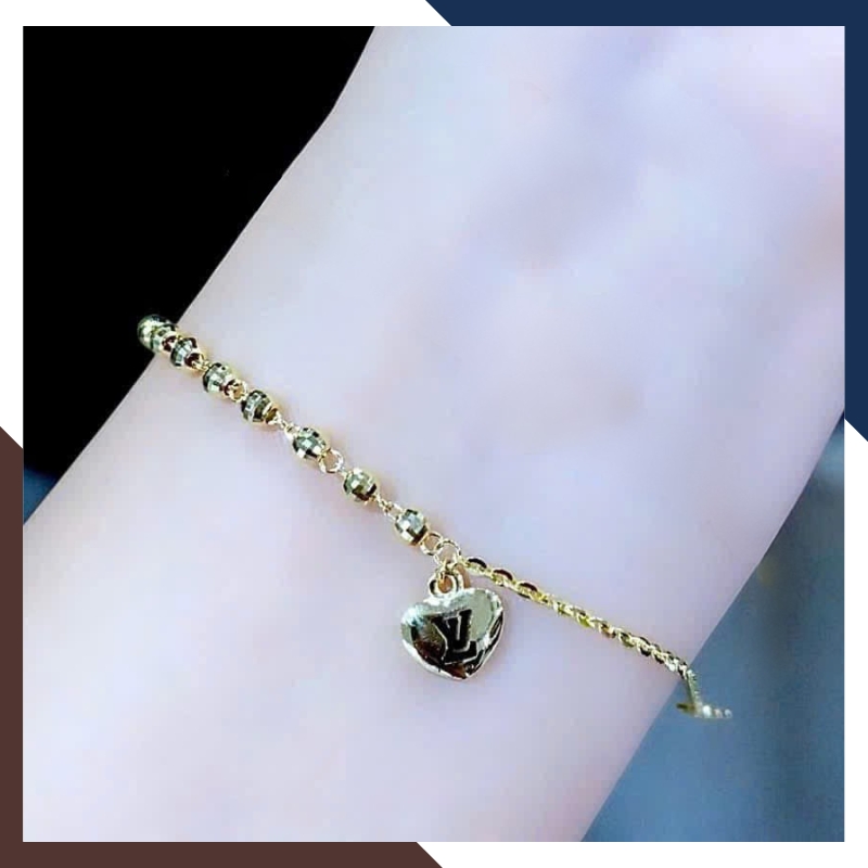 Lắc Tay Vàng Nữ 10K Hình Trái Tim LTVN343 – Quà Tặng Ý Nghĩa Cho Nàng Dịp Đặc Biệt