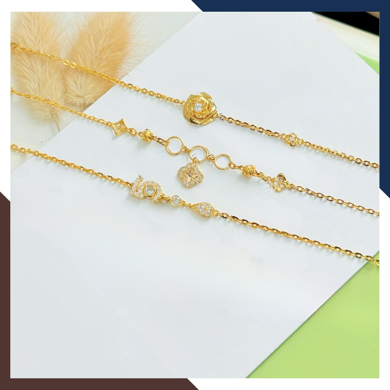 Lắc tay vàng nữ phong cách trẻ trung – hiện đại