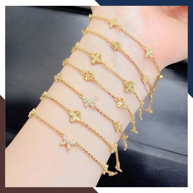 Lắc Tay Vàng Nữ Charm – Quà Tặng Cá Tính, Phong Thủy