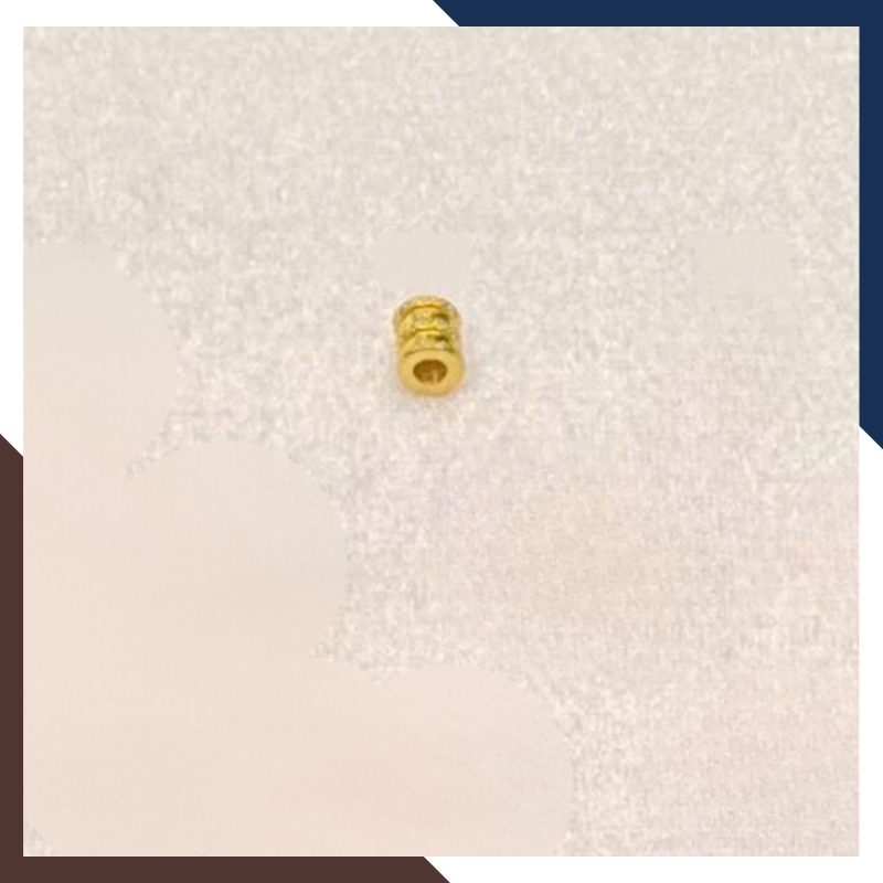 Charm Lu Thống Vàng 24k Khắc Chú Om Mani Padme Hum Mã CHARMV103