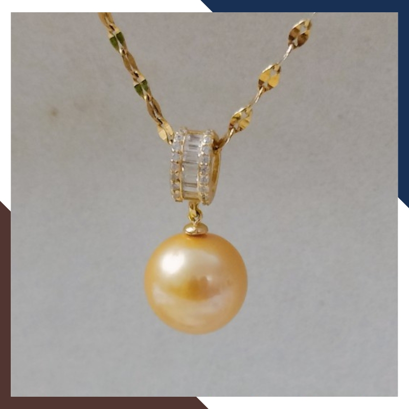 Mặt Dây Chuyền Ngọc Trai Màu Vàng DCNT30 - Sang Trọng & Quyến Rũ, Cuốn Hút Mọi Ánh Nhìn