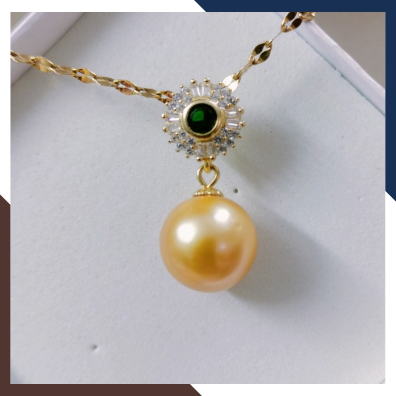 Mặt Dây Chuyền Ngọc Trai Màu Vàng DCNT30 - Sang Trọng & Quyến Rũ, Cuốn Hút Mọi Ánh Nhìn