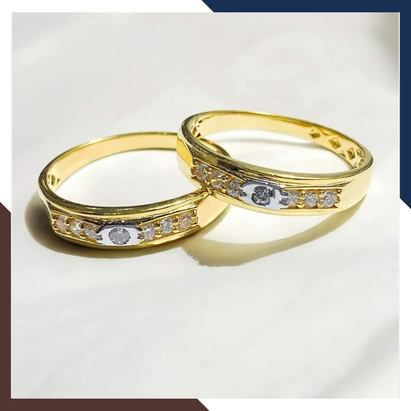 Cặp nhẫn cưới 1 chỉ