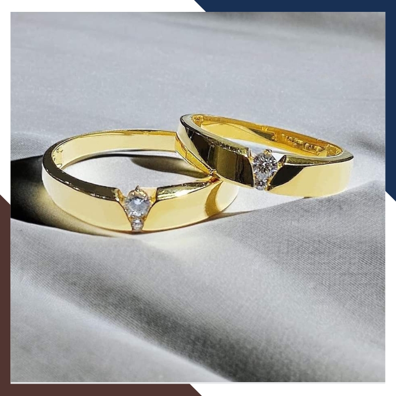 Cặp nhẫn cưới 1 chỉ