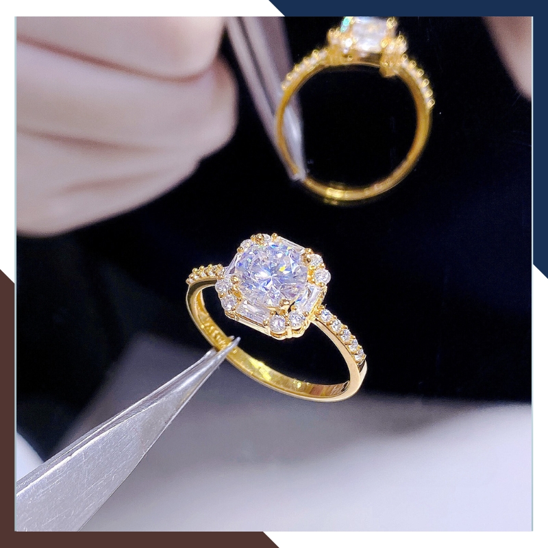 Nhẫn Cầu Hôn Vàng Tây, Nhẫn Vàng Nữ 10k Tặng Người Yêu Nhiều Mẫu Đẹp Mã NVN133