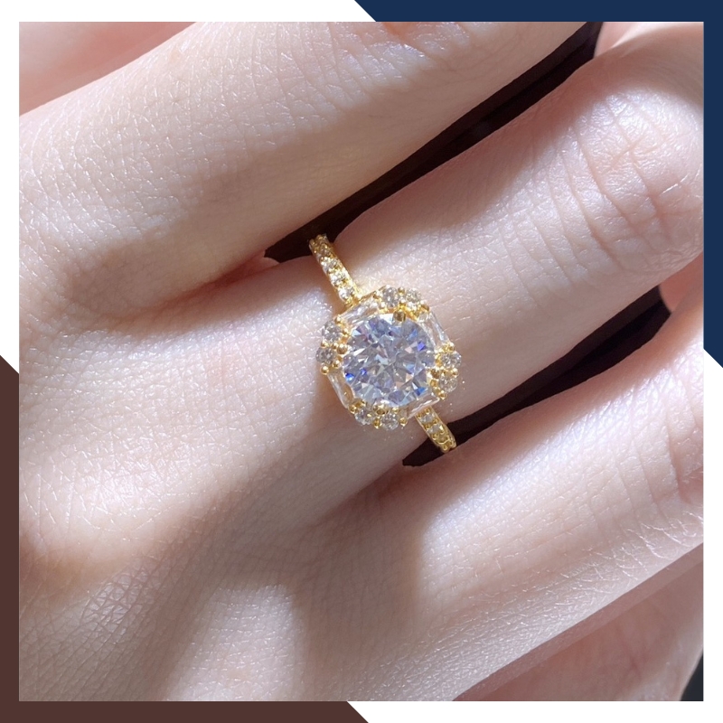 Nhẫn Cầu Hôn Vàng Tây, Nhẫn Vàng Nữ 10k Tặng Người Yêu Nhiều Mẫu Đẹp Mã NVN133