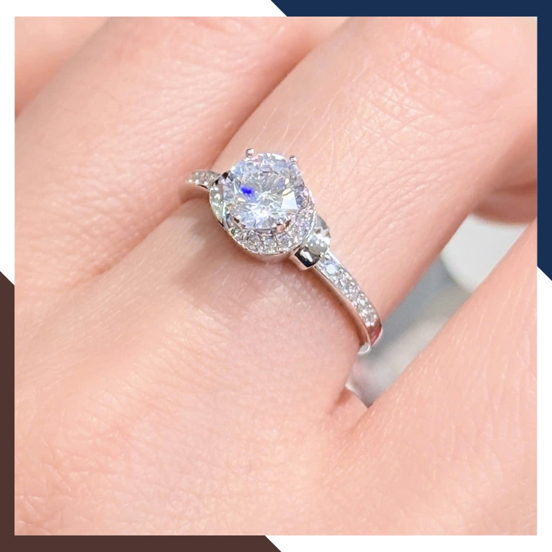 Nhẫn cầu hôn vàng trắng 10k đá cao NVN261 – Ngọc Trai Anchi