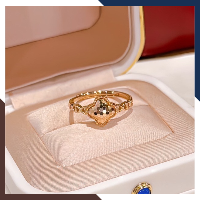 Nhẫn Cỏ 4 Lá Vàng 18k Nhiều Mẫu Cho Nữ NVN213