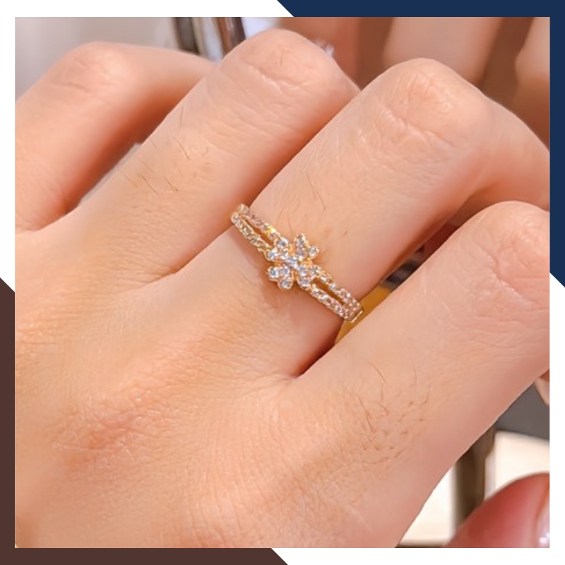 Nhẫn Cỏ 4 Lá Vàng 18k Nhiều Mẫu Cho Nữ NVN213