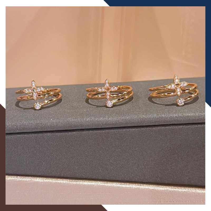 Nhẫn Cỏ 4 Lá Vàng 18k Nhiều Mẫu Cho Nữ NVN213