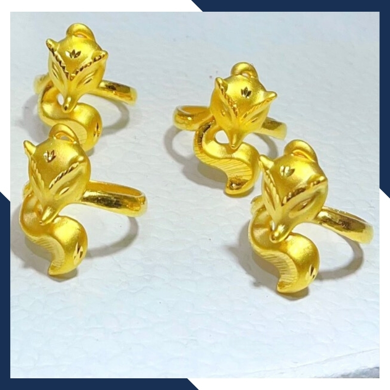 Nhẫn hồ ly vàng 24k nữ