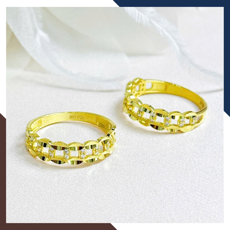 Nhẫn Kim Tiền Tài Lộc Bằng Vàng Tây 10k Nhiều Mẫu Mới 2025 Mã NVN73