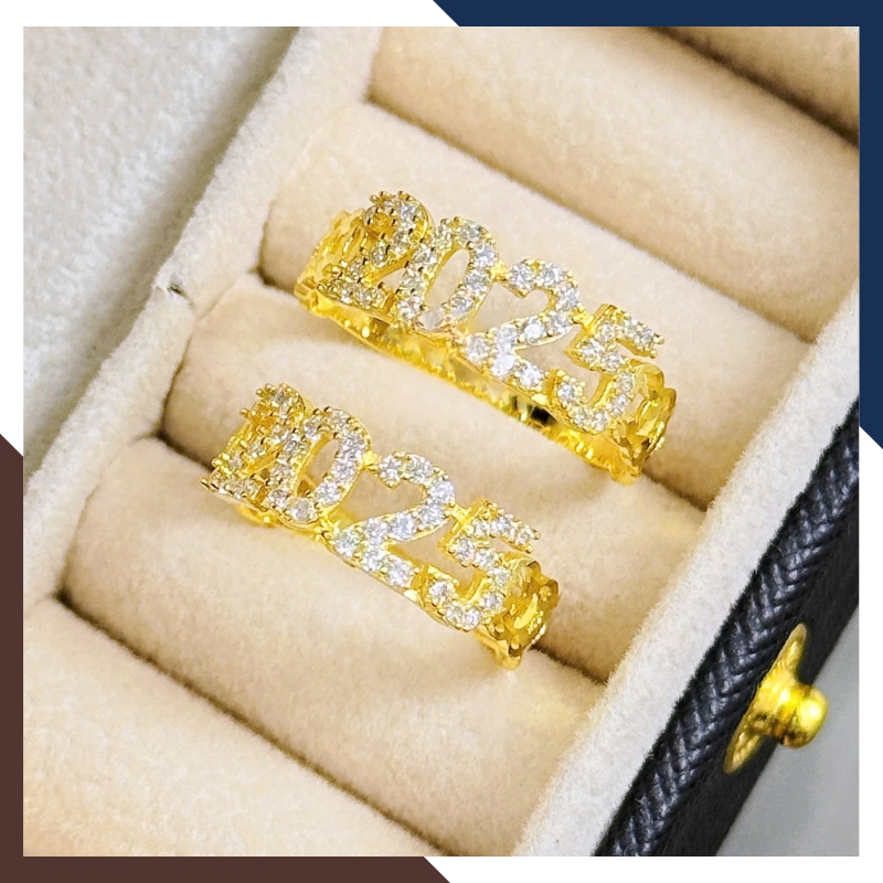 Nhẫn Kim Tiền Tài Lộc Bằng Vàng Tây 10k Nhiều Mẫu Mới 2025 Mã NVN73