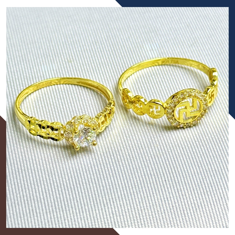 Nhẫn Kim Tiền Tài Lộc Bằng Vàng Tây 10k Nhiều Mẫu Mới 2025 Mã NVN73