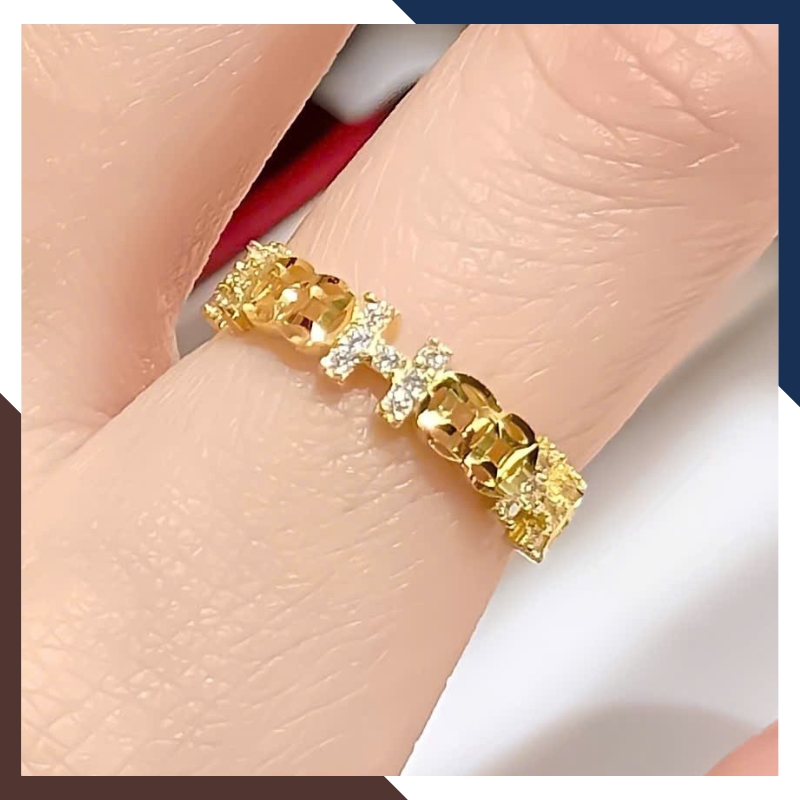 Nhẫn Kim Tiền Tài Lộc Bằng Vàng Tây 10k Nhiều Mẫu Mới 2025 Mã NVN73