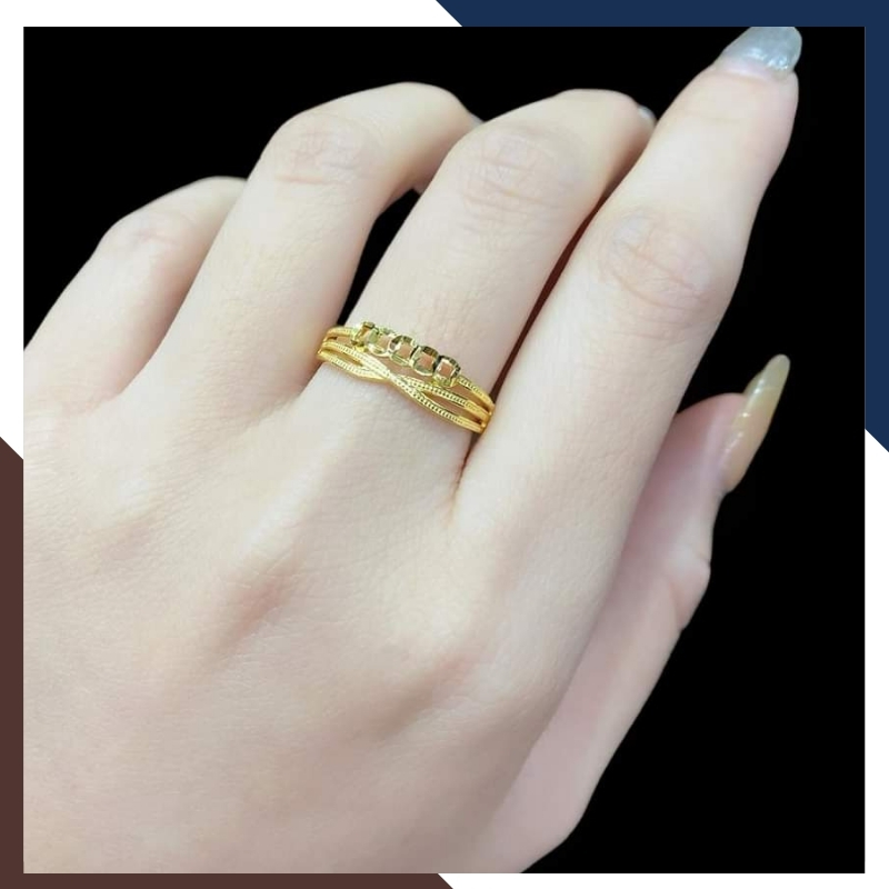 Nhẫn kim tiền vàng 10k