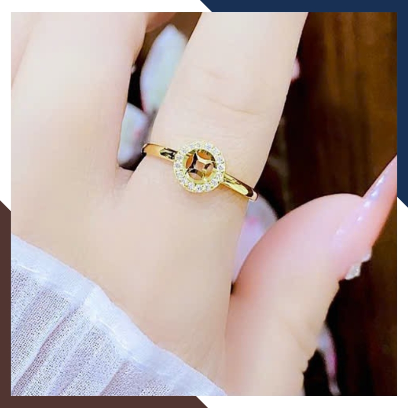 Nhẫn Kim Tiền Vàng Tây 10k Nhiều Mẫu Mới Đẹp 2025 Mã NVN50