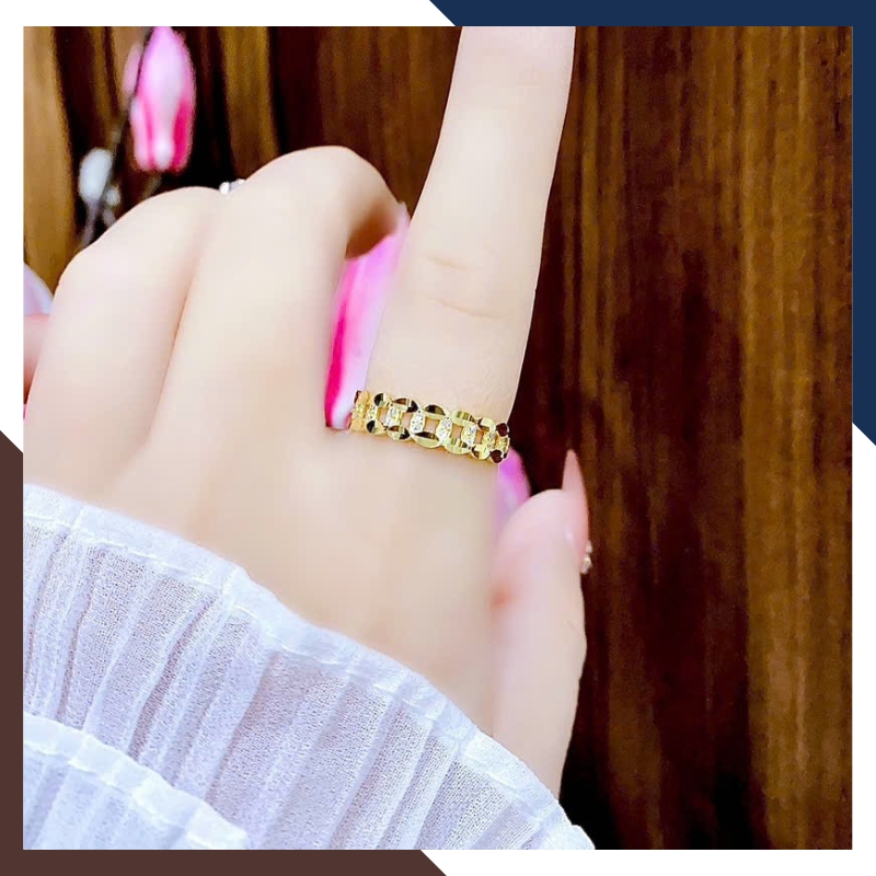 Nhẫn Kim Tiền Vàng Tây 10k Nhiều Mẫu Mới Đẹp 2025 Mã NVN50