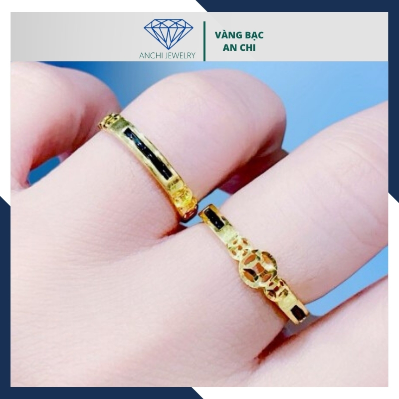 Nhẫn vàng nữ lông voi: sức khỏe – bình an – tránh tà