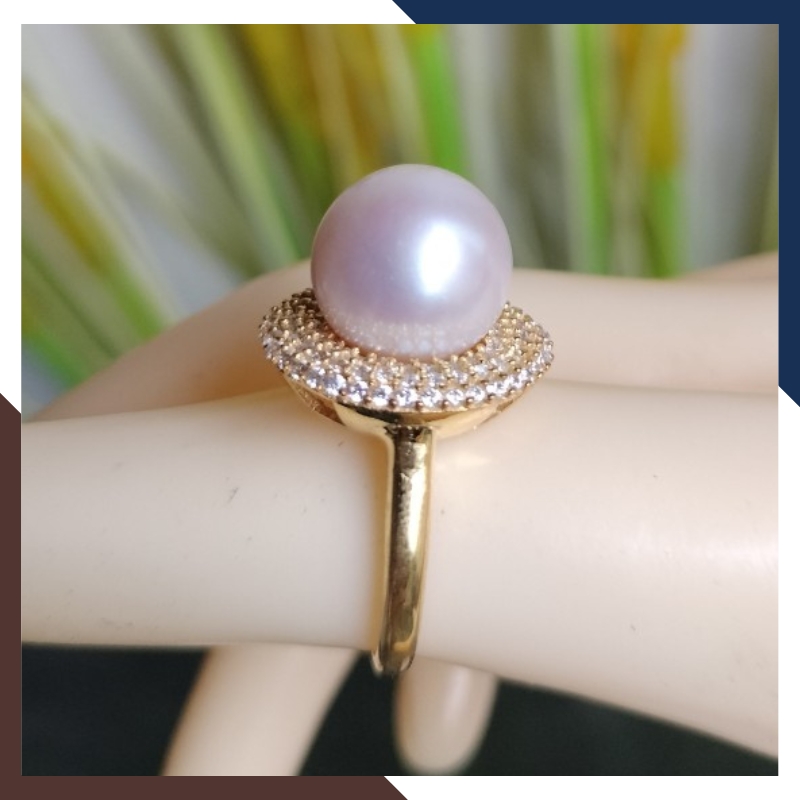 Nhẫn ngọc trai vàng 18k nữ đẹp mã NNT20