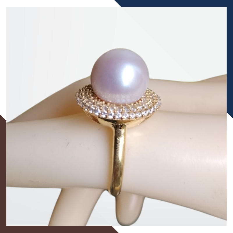 Nhẫn ngọc trai vàng 18k nữ đẹp mã NNT20