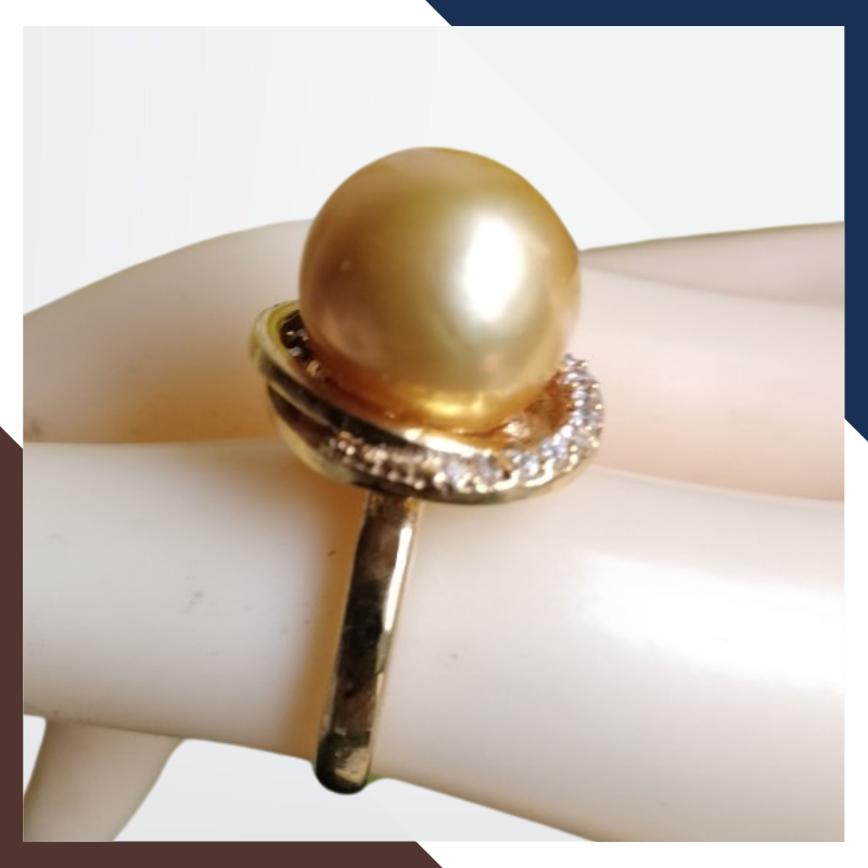 Nhẫn ngọc trai vàng 18k nữ NNT22 - Vẻ đẹp tinh tế, sang trọng vượt thời gian