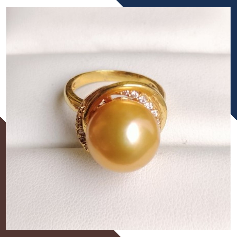 Nhẫn ngọc trai vàng 18k nữ NNT22 - Vẻ đẹp tinh tế, sang trọng vượt thời gian