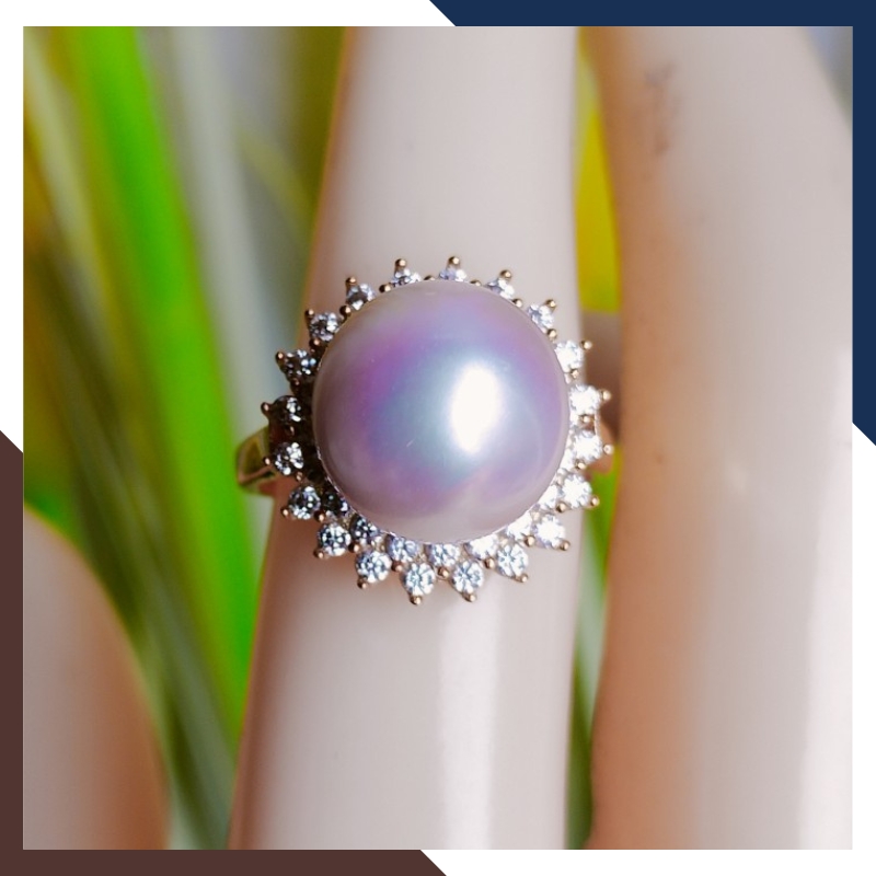 Nhẫn Ngọc Trai Vàng 18k Nữ NNT24 - Tinh hoa nghệ thuật kim hoàn