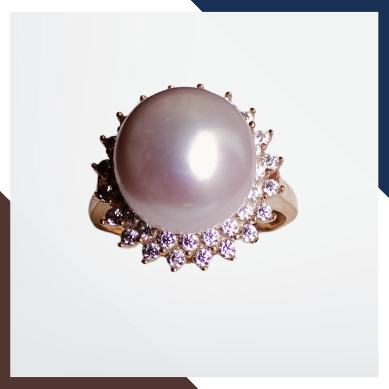 Nhẫn Ngọc Trai Vàng 18k Nữ NNT24 - Tinh hoa nghệ thuật kim hoàn