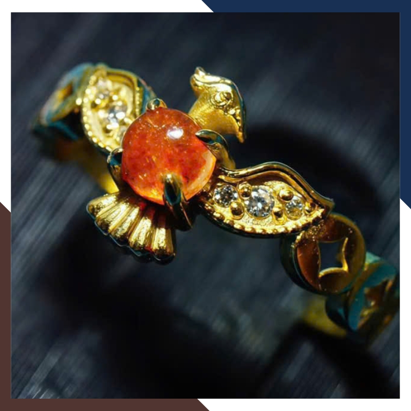 Nhẫn Phượng Hoàng Nữ Vàng 10K NVNU431 – Tái Sinh & Tài Lộc