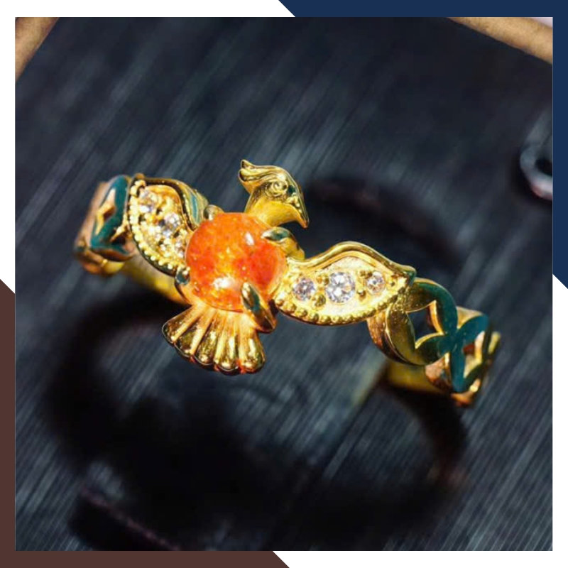 Nhẫn Phượng Hoàng Nữ Vàng 10K NVNU431 – Tái Sinh & Tài Lộc