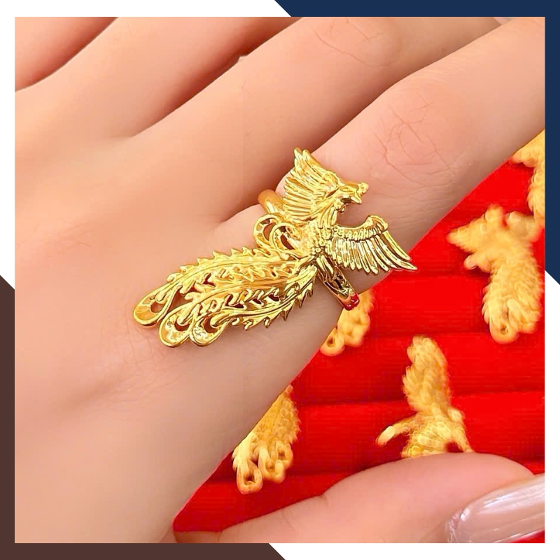 Nhẫn phượng hoàng vàng 24k 9999