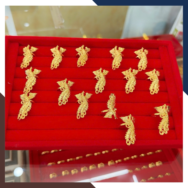 Nhẫn Phượng Hoàng Vàng 24K NVNU435 – 3D Tinh Xảo, Phú Quý