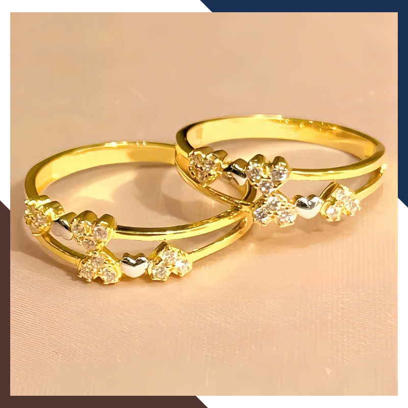 Nhẫn vàng tây nữ 10k NVN370 – Nhẹ nhàng nổi bật